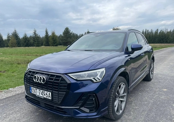 Audi Q3 cena 124999 przebieg: 49000, rok produkcji 2020 z Zakopane małe 106